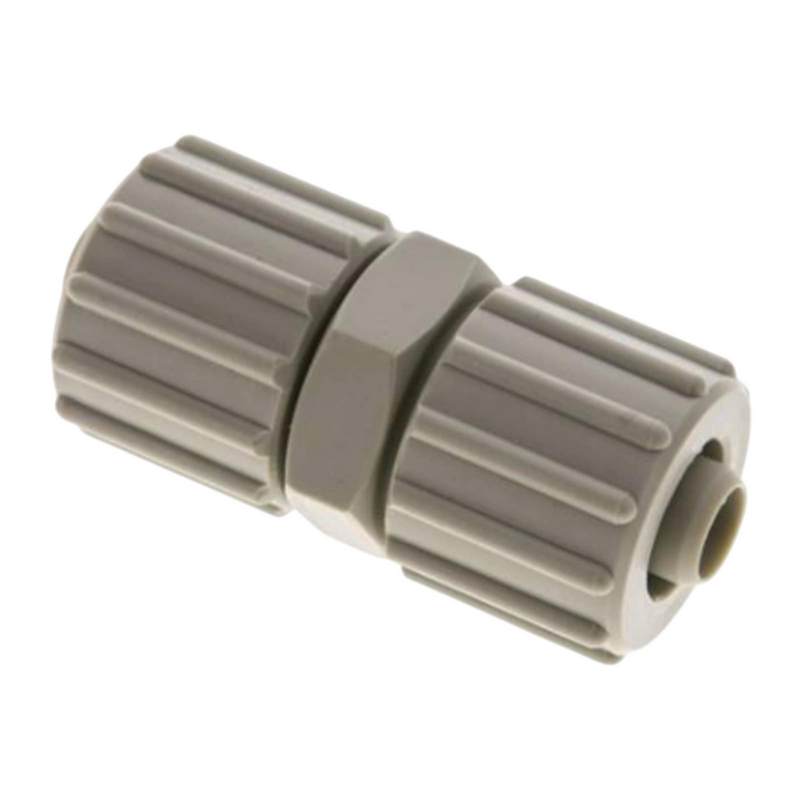 12 x 6 mm Kupplung TX Fitting Gewebe Schlauch Verbinder FDA PP beige - PN 10 bar