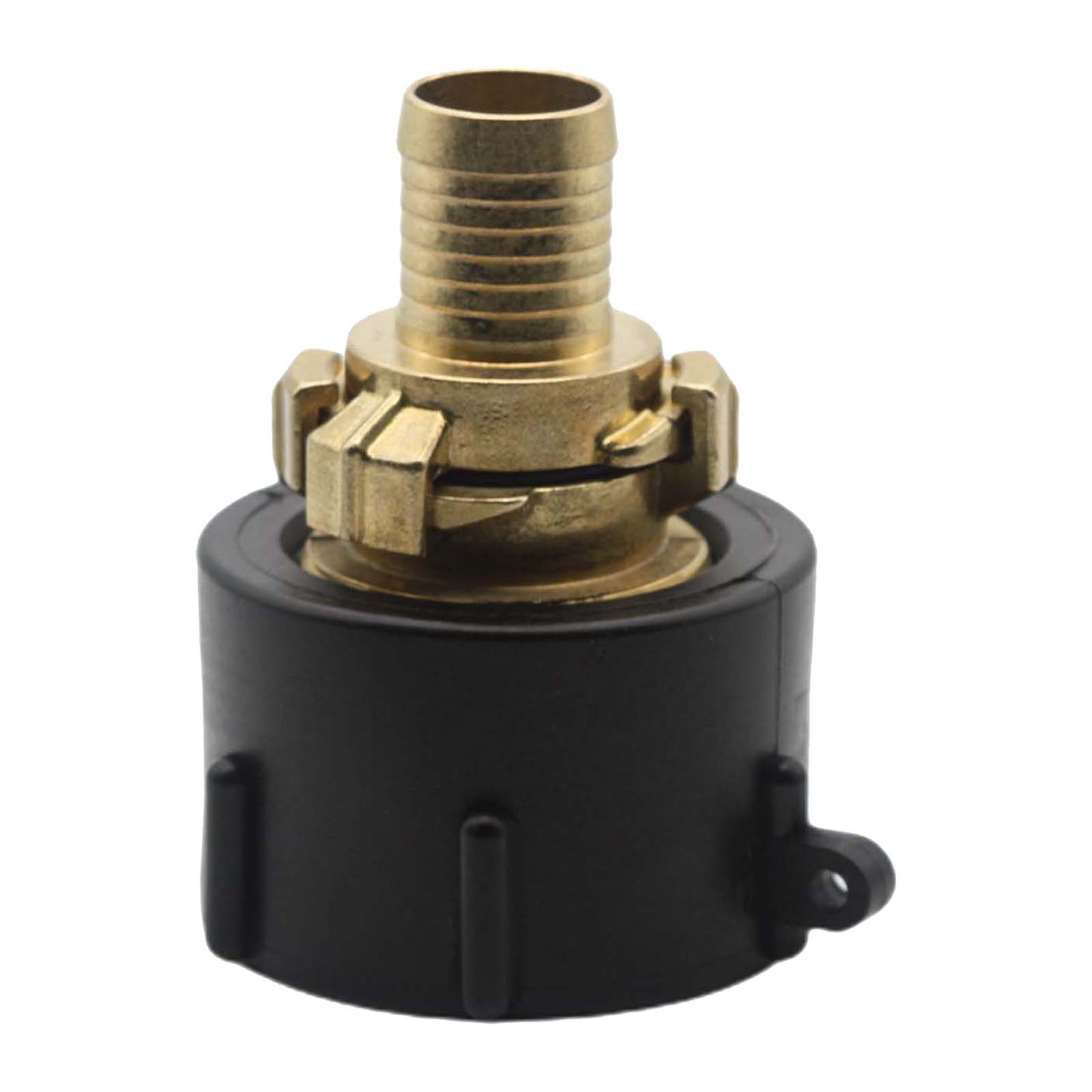 S60 x 6 IBC Adapter auf Schnellanschluss + Kupplung 1" 25 mm Container Tank Zubehör (GEKA kompatibel) 