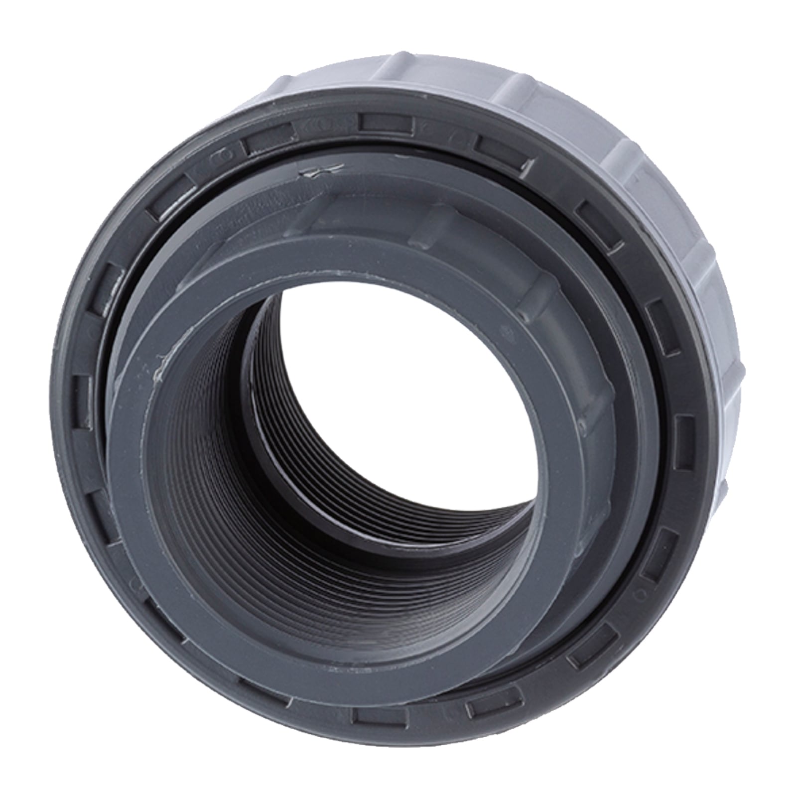 1" PVC Fitting Verschraubung 2-fach Innen Gewinde Verbinder - PN 10 bar