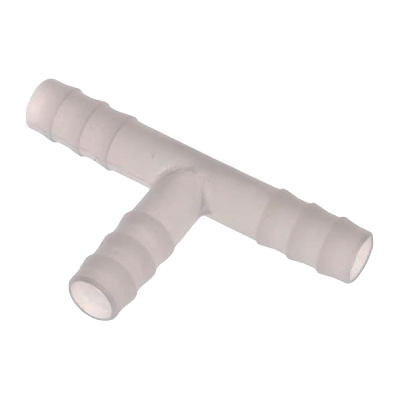 10 mm PVDF T-Stück Schlauch Verbinder Stutzen Tülle Fitting FDA Lebensmittel weiss PN 10 bar