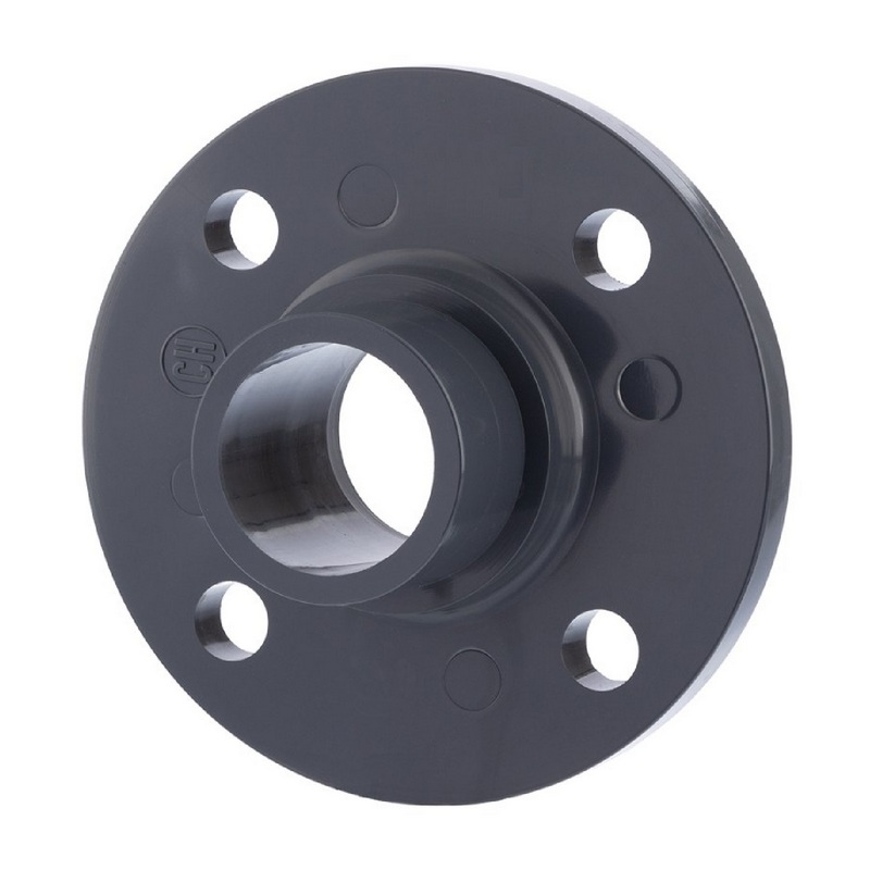25 mm PVC Klebe Fitting Flansch mit Stutzen AD 25 mm - PN 10 bar
