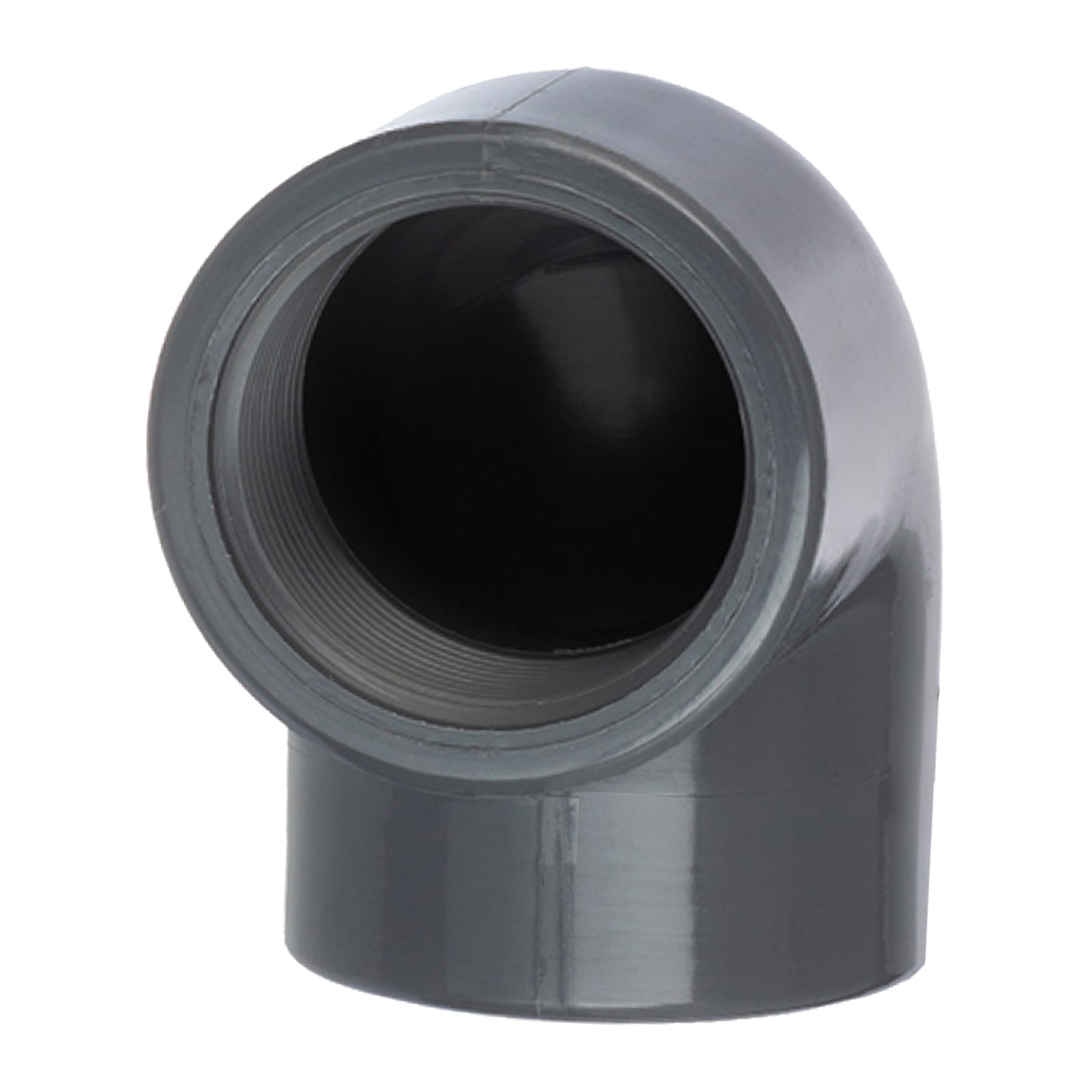 4" PVC Fitting Winkel 90° 2-fach Innen Gewinde Verbinder - PN 10 bar