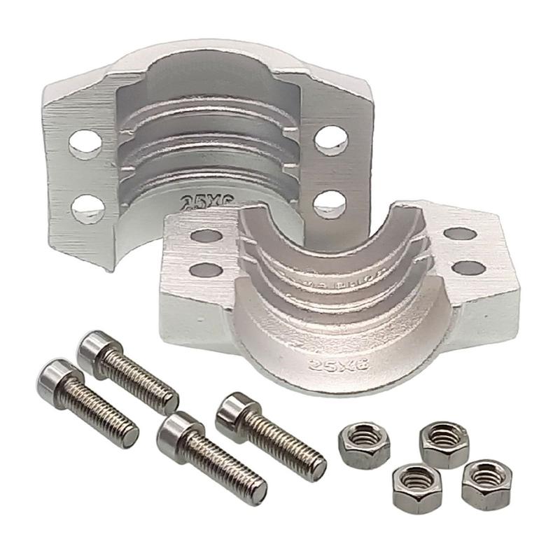 DN 25 Klemmschale Edelstahl AISI 316 Spannbereich 36 - 39 mm für Schlauch ID x AD 25 x 37 mm - PN 25 bar