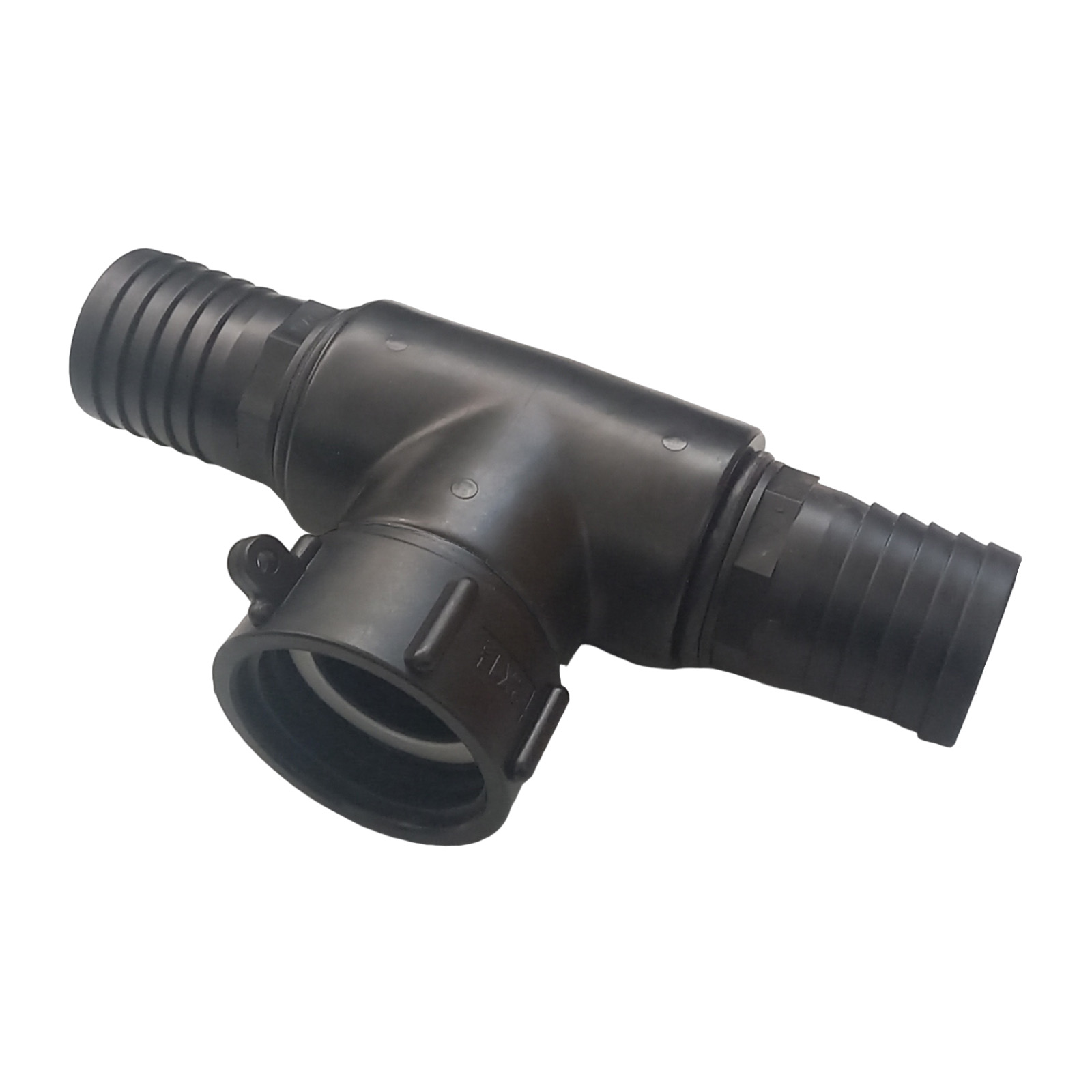 S60 x 6 IBC T-Stück Adapter 2-fach Tülle Stutzen 2" (50 mm) Container Fass Tank Zubehör PN 10 bar