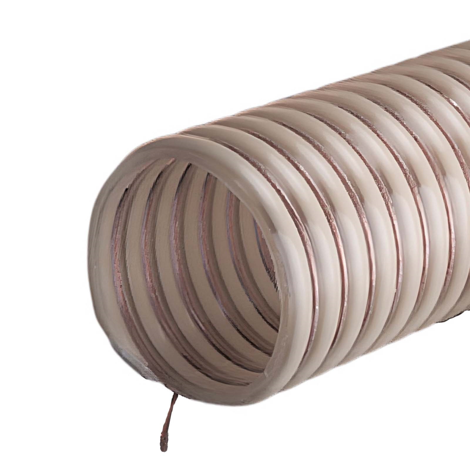 38 mm 1 1/2" Zoll Saug Ansaug Spiral Förder Pumpen Schlauch antistatisch Kupferdraht PN 6 bar - 30 m