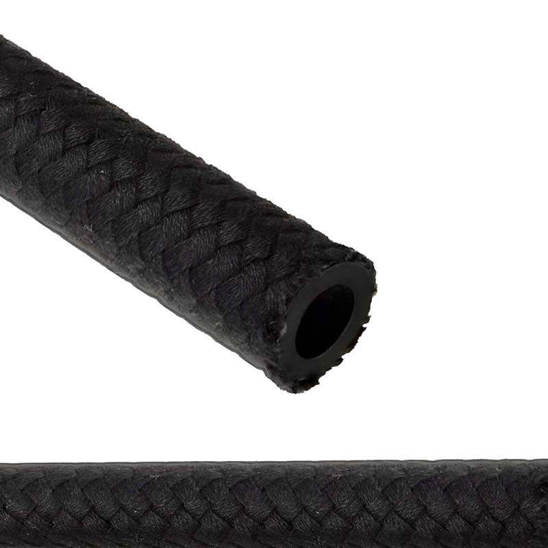 25 x 33 mm Kraftstoff Benzin Öl Schlauch Textilgeflecht schwarz DIN 73379 - PN 7 bar - 20 m