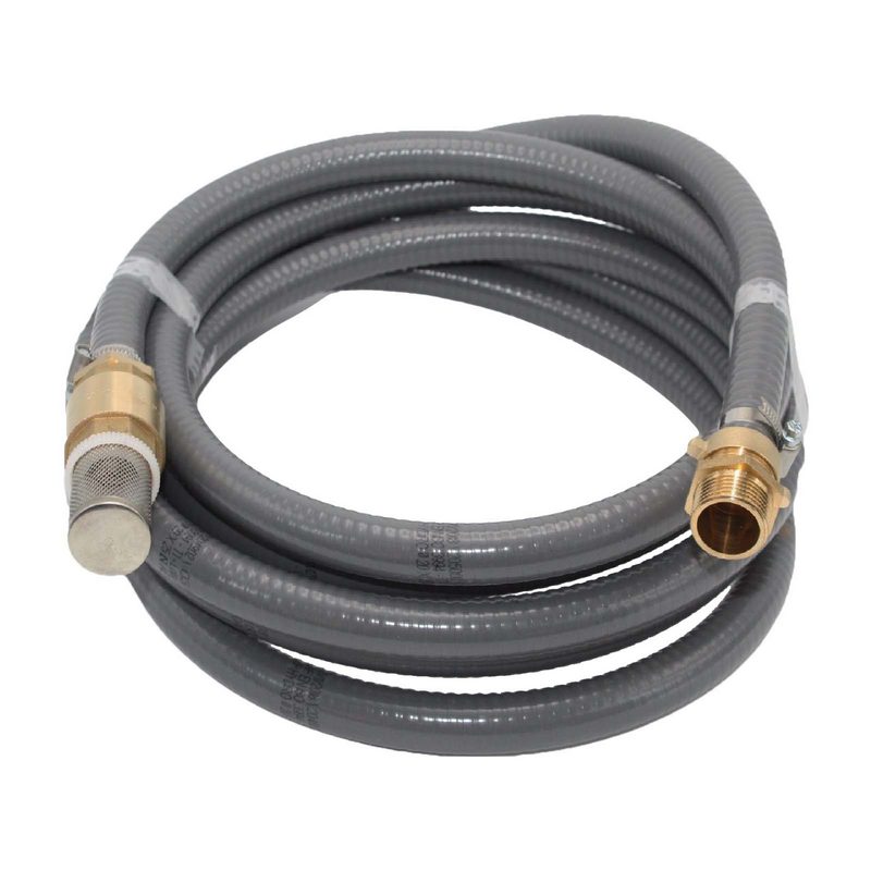 19 mm 3/4" Zoll Ansaug Saug Schlauch Pumpen Garnitur vario Anschluss grau - 7 m