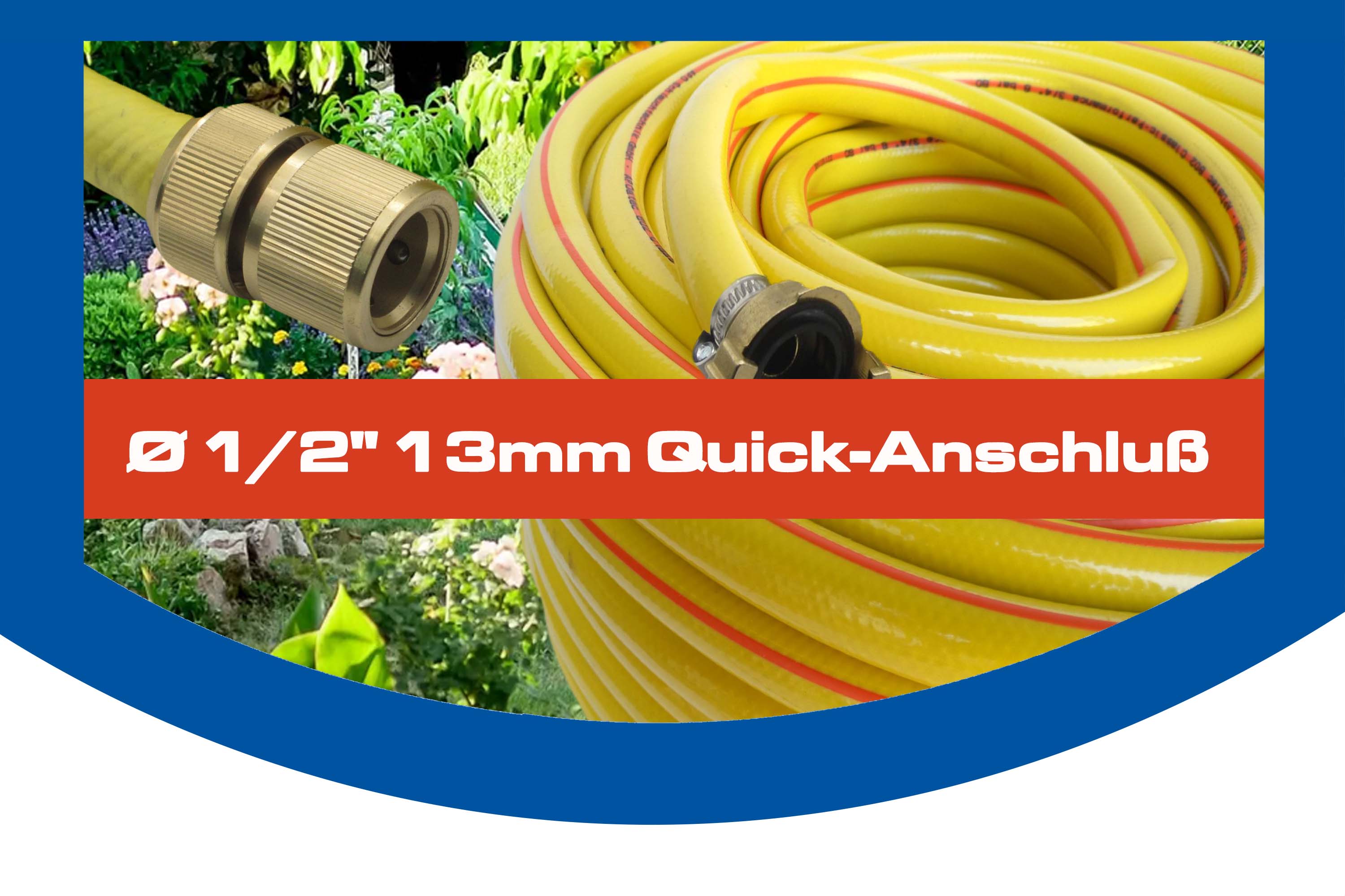 Ø 1/2" 13 mm Quick-Anschluß