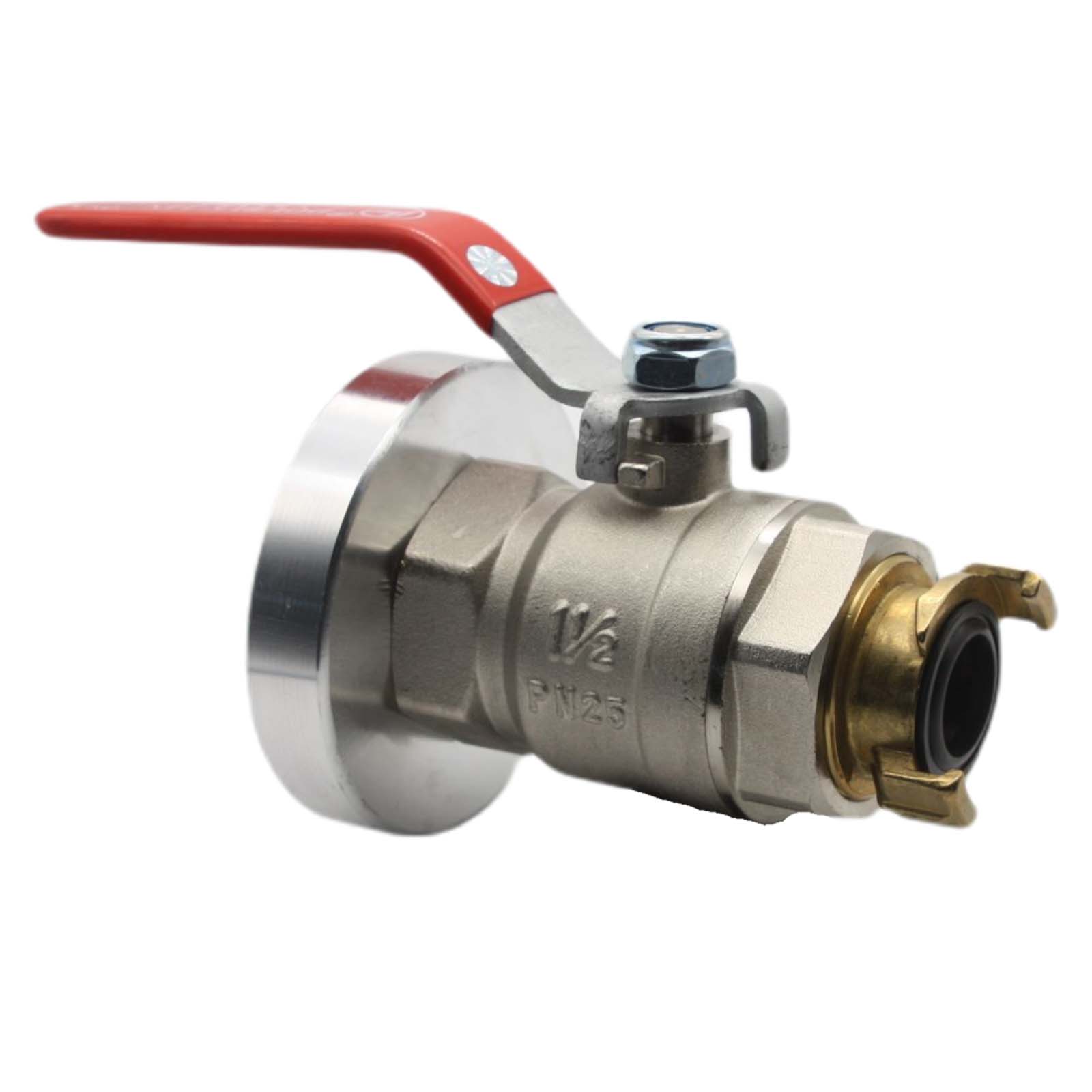 STORZ C DN 52 KA 66 Übergangsstück Adapter -> Kugelhahn Schnellanschluss Kupplung GEKA kompatibel