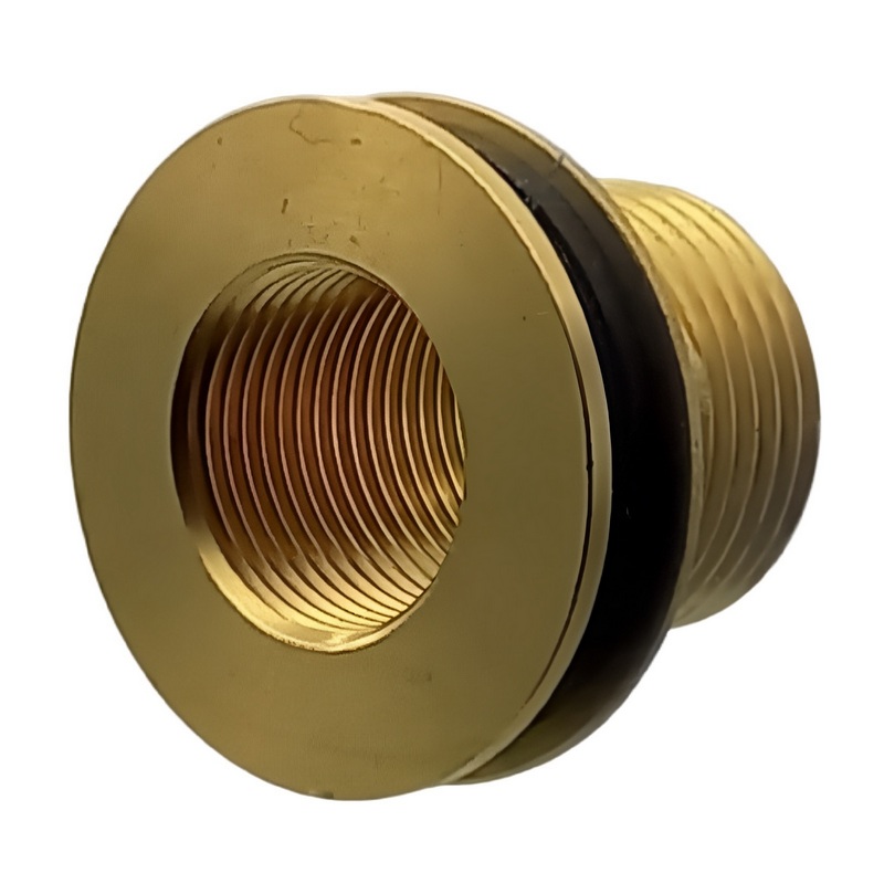 1" x 3/4" Tank Regen Tonnen Durchführung Messing Außen x Innengewinde  - PN 10 bar
