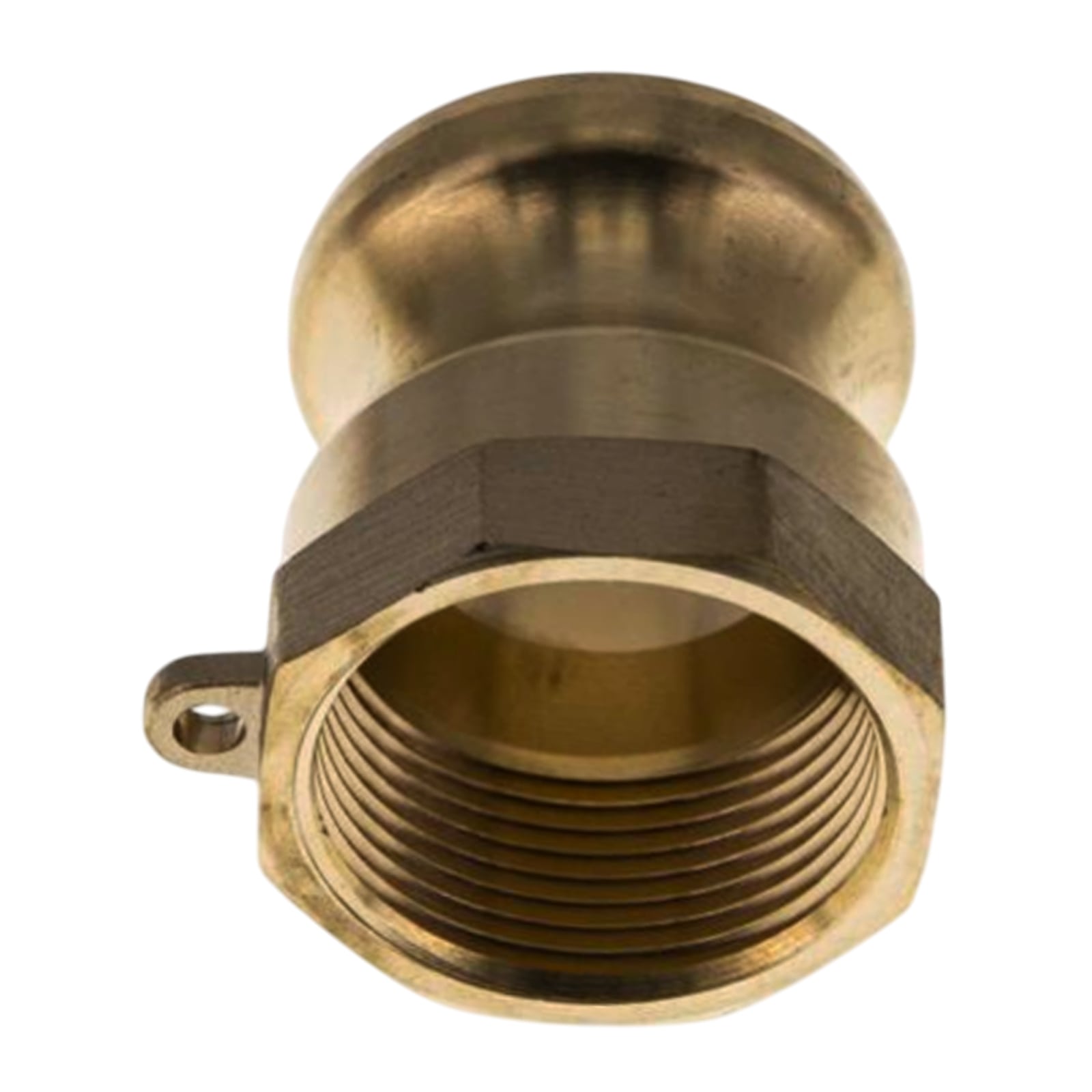 Kamlock Typ A - Vaterteil Messing - 175,8 mm Stecker mit Innengewinde (IG) 6" Zoll DN 150 - 5 bar