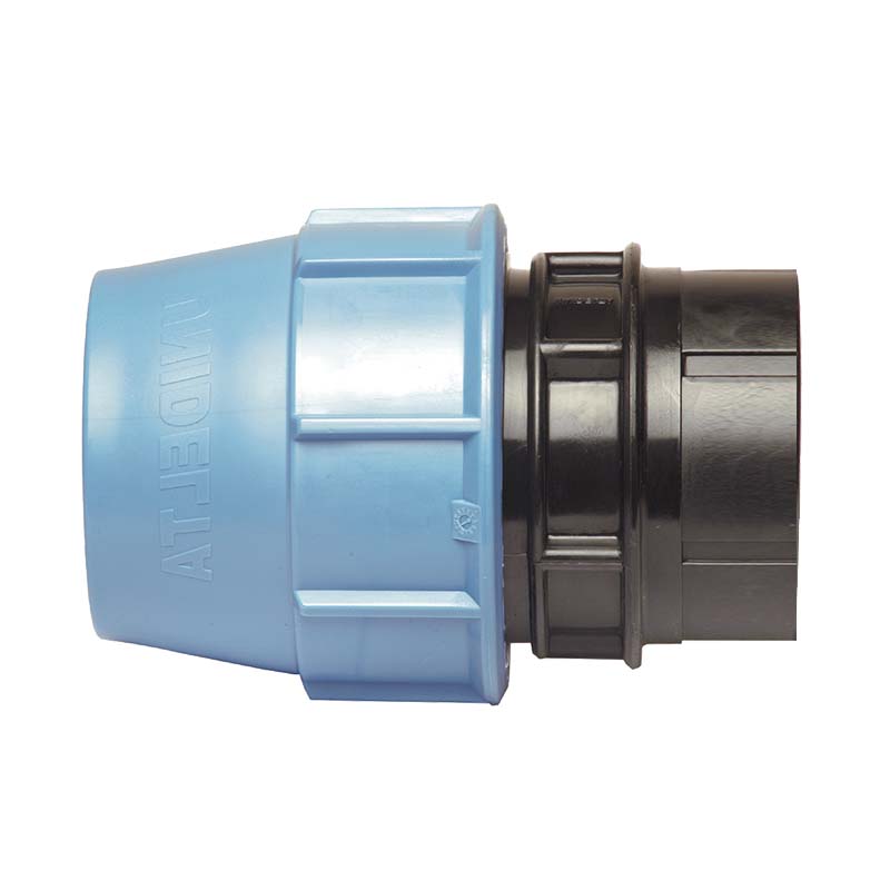20 mm x 3/4" PE PP Fitting Klemm Verbinder Verschraubung Muffe Rohr Kupplung x IG DVGW - Unidelta