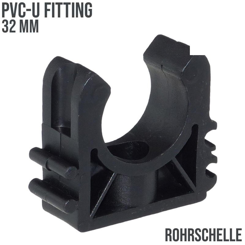 32 mm PVC Klebe Fitting Rohr Schelle Halter Klemme Clip