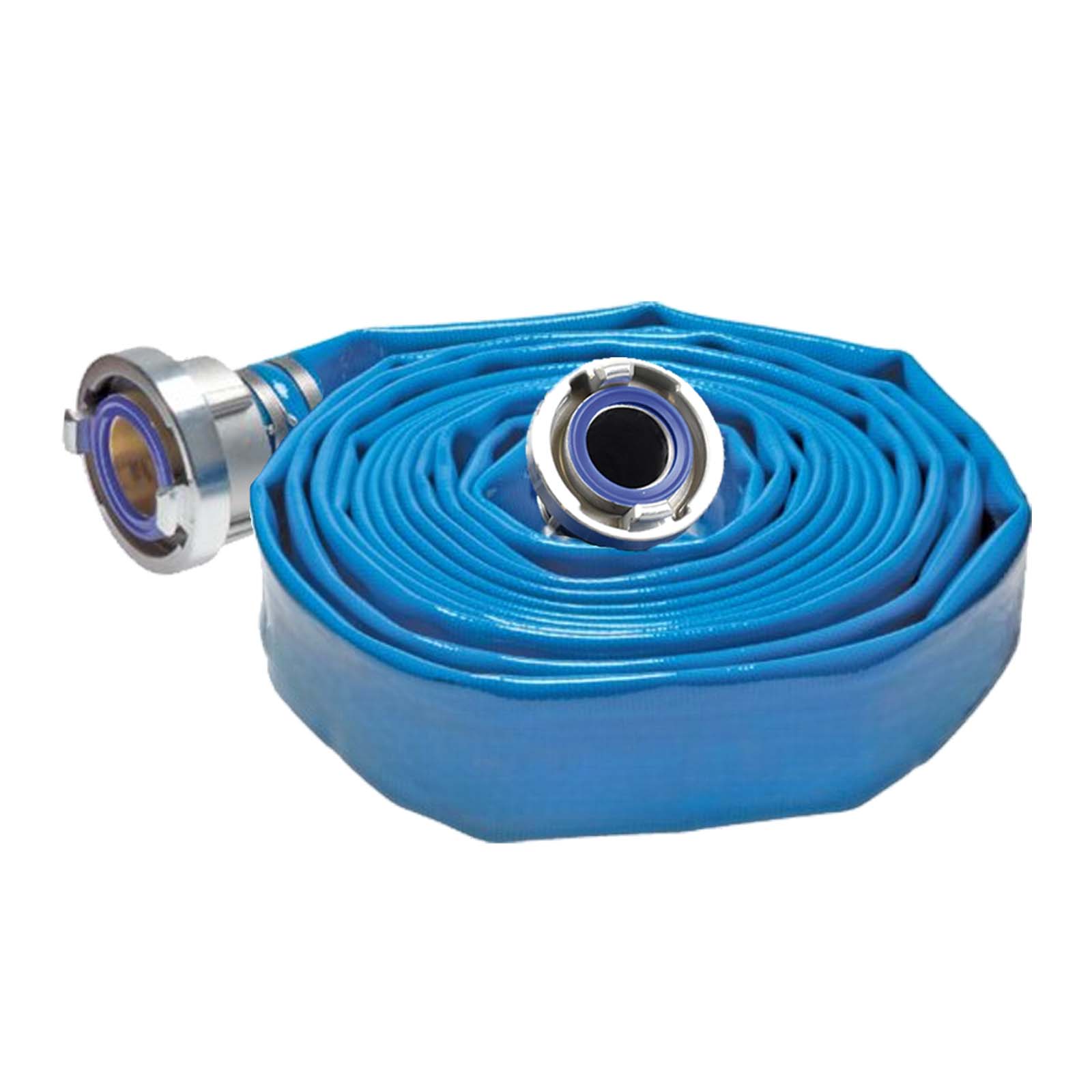 STORZ B KA 89 75 mm 3" Trinkwasser Flach Schlauch DVGW KTW Garnitur blau PN 10 bar - 30 m