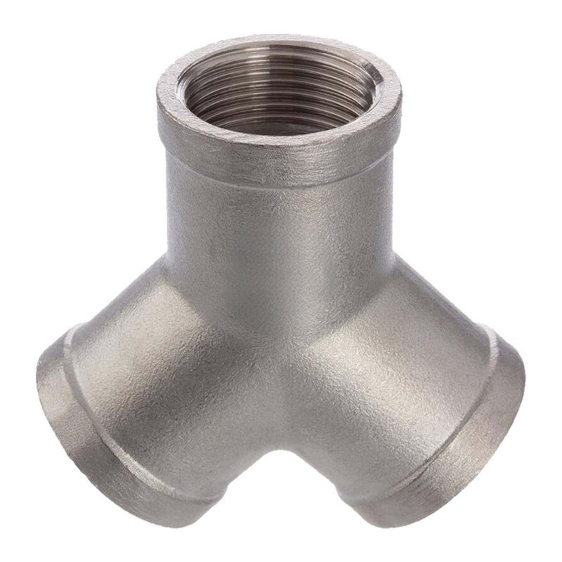 1/4" Edelstahl Fitting V4A AISI 316 Y-Stück 45° Innengewinde IG - PN 16 bar
