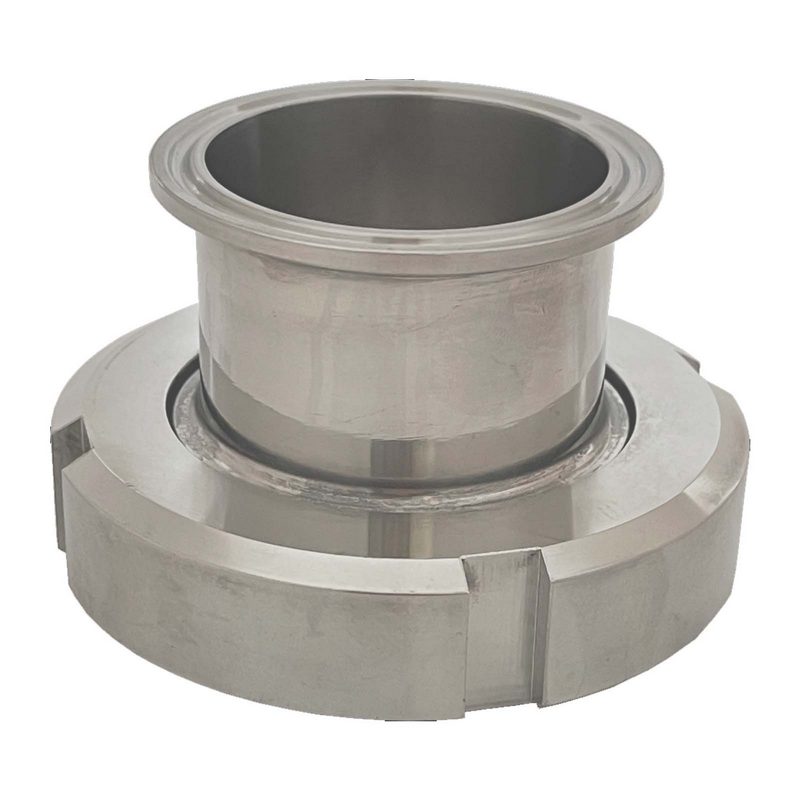 DN 80 Milchrohr Verschraubung DIN 11851 Übergang Adapter Mutterteil Überwurfmutter -> Clamp Teller 106,0 mm - PN 25 bar