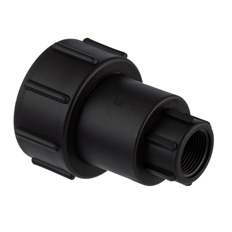 S60 x 6 IBC Adapter drehbares Innengewinde IG 1/2" Container Fass Tank Zubehör PN10 bar