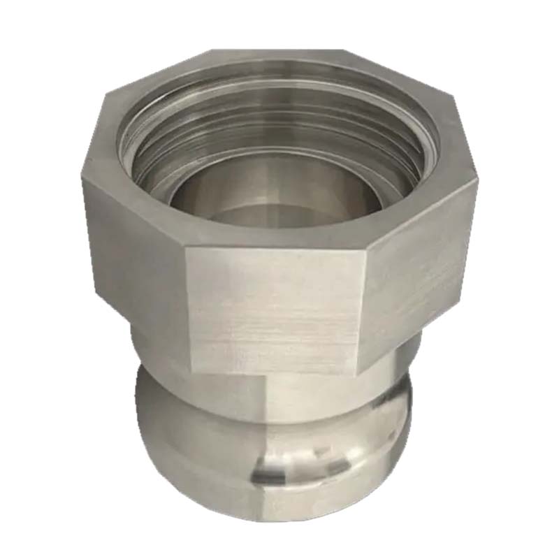 S60 x 6 IBC Adapter auf Kamlok Vaterteill DN50 (63,0mm) Edelstahl AISI 316 Container Tank Zubehör
