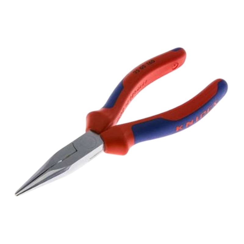 200 mm Flachrund Zange gerade Backen verchromt 3K Griffe Knipex