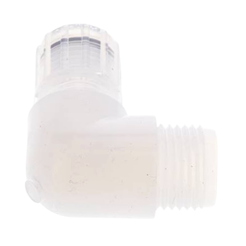 6 x 4 mm x 1/4" Winkel 90° Kupplung Aussengewinde PFA Verschraubung PA PP Schlauch FDA - PN 10 bar