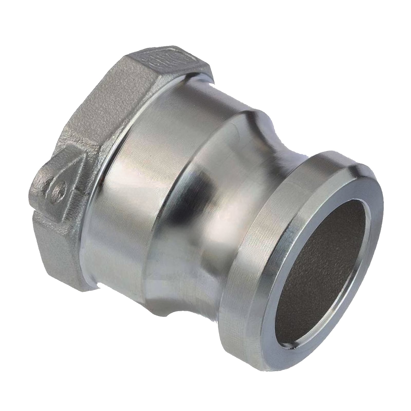 Kamlock Typ A - Vaterteil Edelstahl V2A (AISI 316) - 175,8 mm Stecker mit Innengewinde (IG) 6" Zoll DN 150 - 5 bar