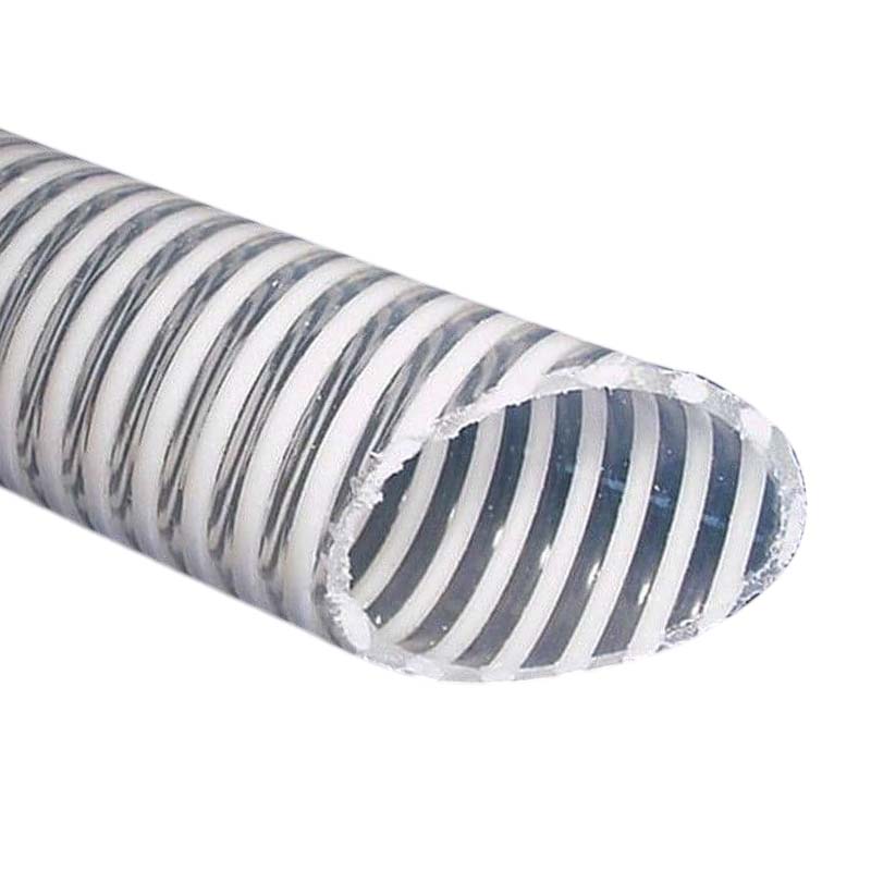 45 mm PVC Saug Schlepp AnSaug Schlepp Spiral Förder Pumpen Gülle Wasser Schlauch Multi-Purpose transparent