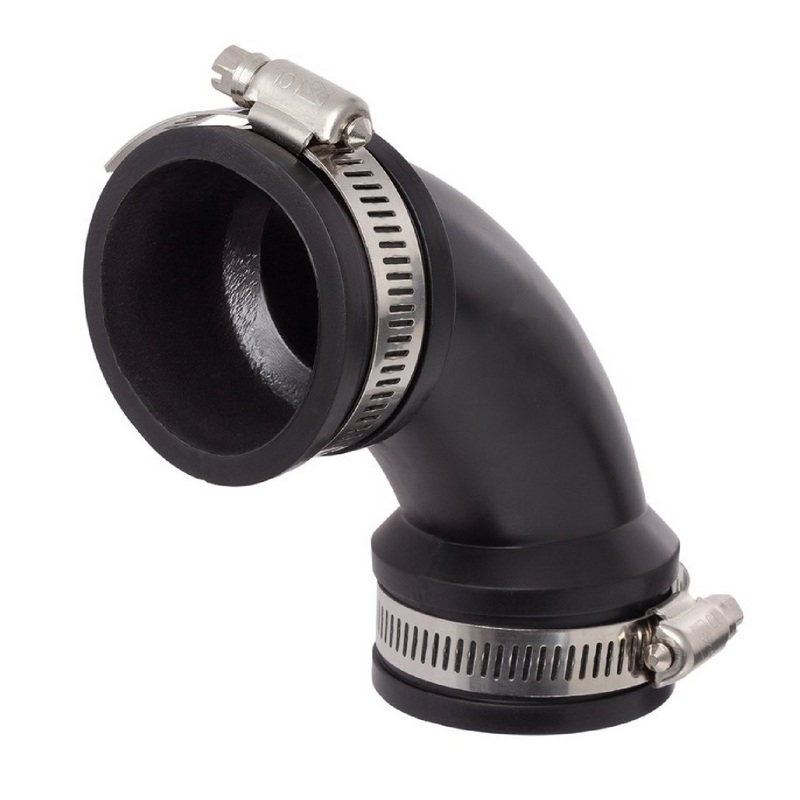 32 mm NBR Flex Fitting Bogen 90° Verbinder Reparatur (Klemmbereich 32 - 36 mm)