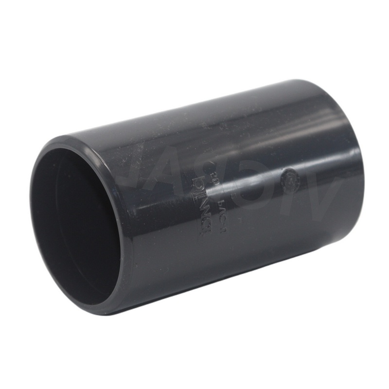 50 mm PVC Klebe Fitting Muffe Verbinder (90 mm Länge) - PN 16 bar