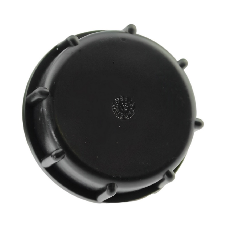 S100 x 8 (AD 115 mm) IBC Container Kappe Verschluss Deckel Einlass Staukappe Zubehör - schwarz