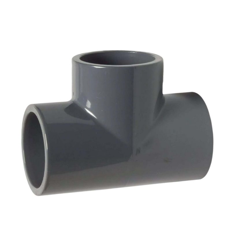 63 mm PVC Klebe Fitting T-Stück 90° 63 mm x 1/2" Klebemuffe x Innengewinde - PN 10 bar