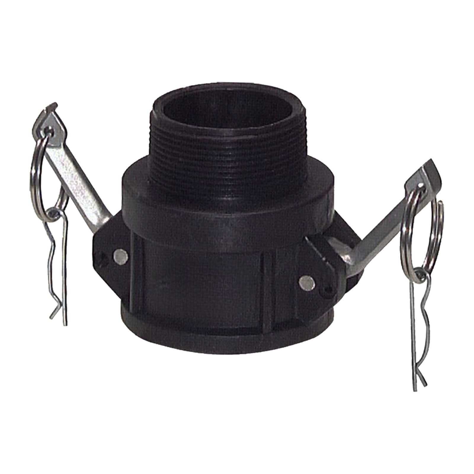 Kamlock Typ B - Mutterteil (119,5 mm) Polypropylen PP mit Außengewinde (AG) 4" Zoll DN100 - PN 5 bar