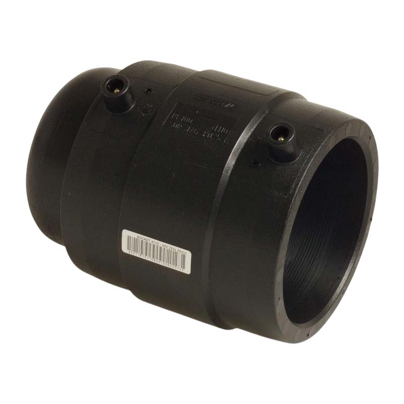 50 mm PE 100 Elektro Schweiß Fitting Kappe SDR 7,4 DVGW 24 VAC schwarz