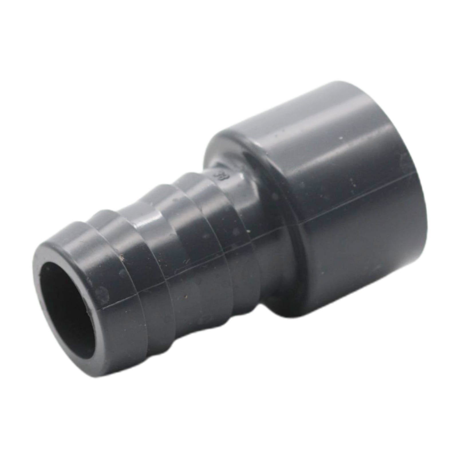 PVC-U Schlauch Verbinder - Klebestutzen DN 50 -> Schlauchtülle 38 mm PN 16 bar