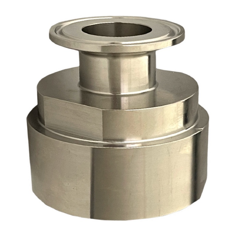 S60 x 6 IBC Adapter Edelstahl AISI 316 auf CLAMP Teller 91 mm (DIN32676) PN 25 bar