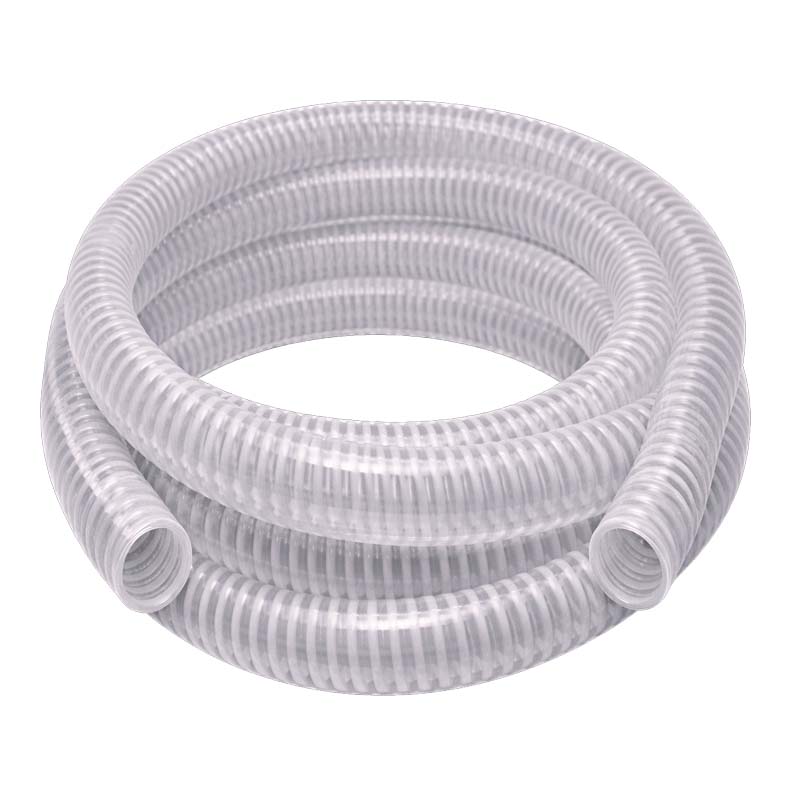 40 mm PVC Saug Schlepp AnSaug Schlepp Spiral Förder Pumpen Gülle Wasser Schlauch Multi-Purpose transparent
