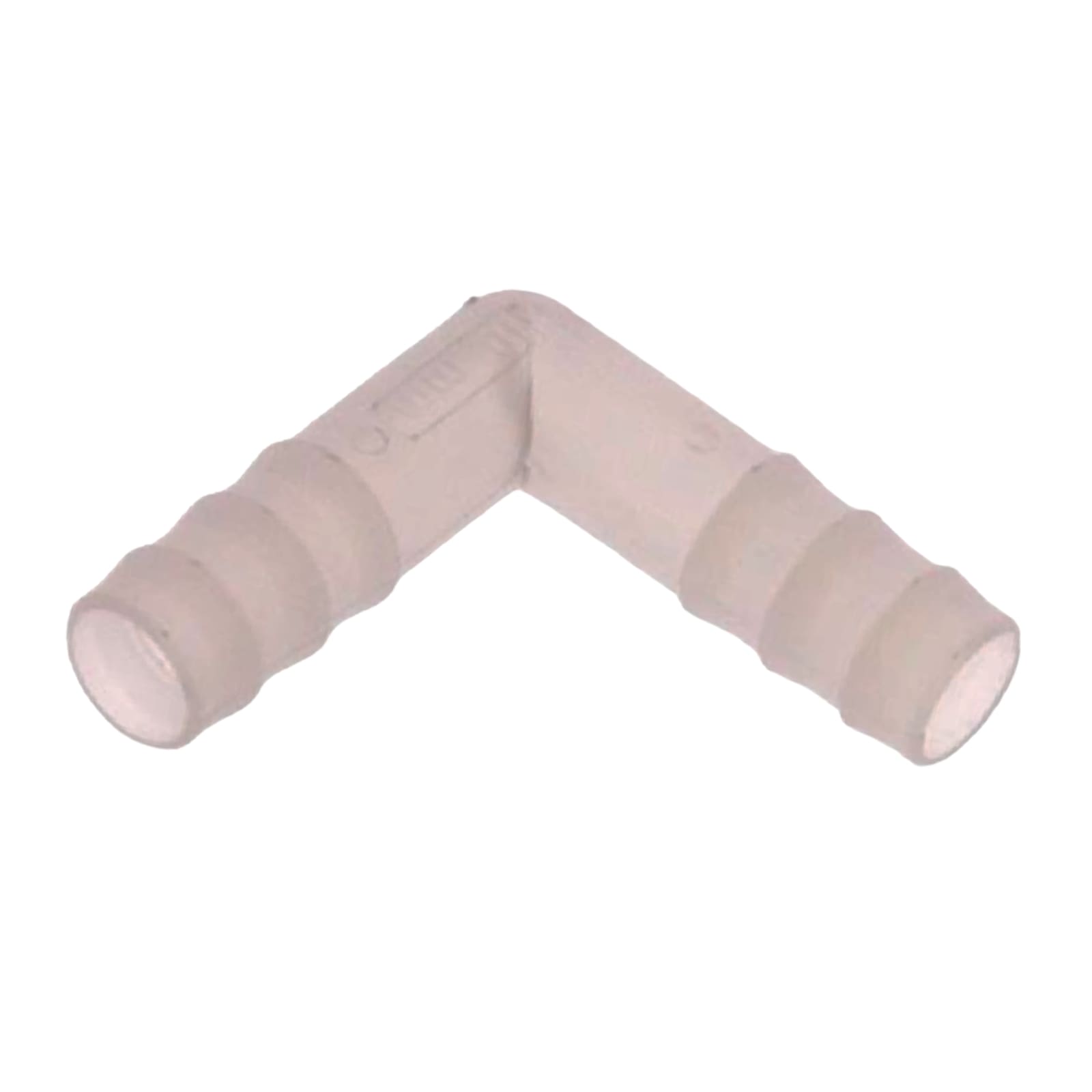6 mm PVDF Winkel 90° Schlauch Verbinder Stutzen Tülle Fitting FDA Lebensmittel weiss PN 10 bar