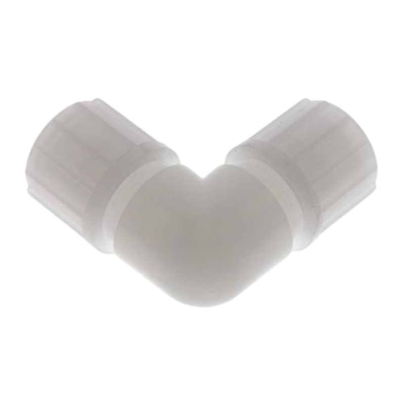 10 x 8 mm Winkel 90° Kupplung PVDF Verschraubung Verbinder PA PP Schlauch FDA - PN 10 bar