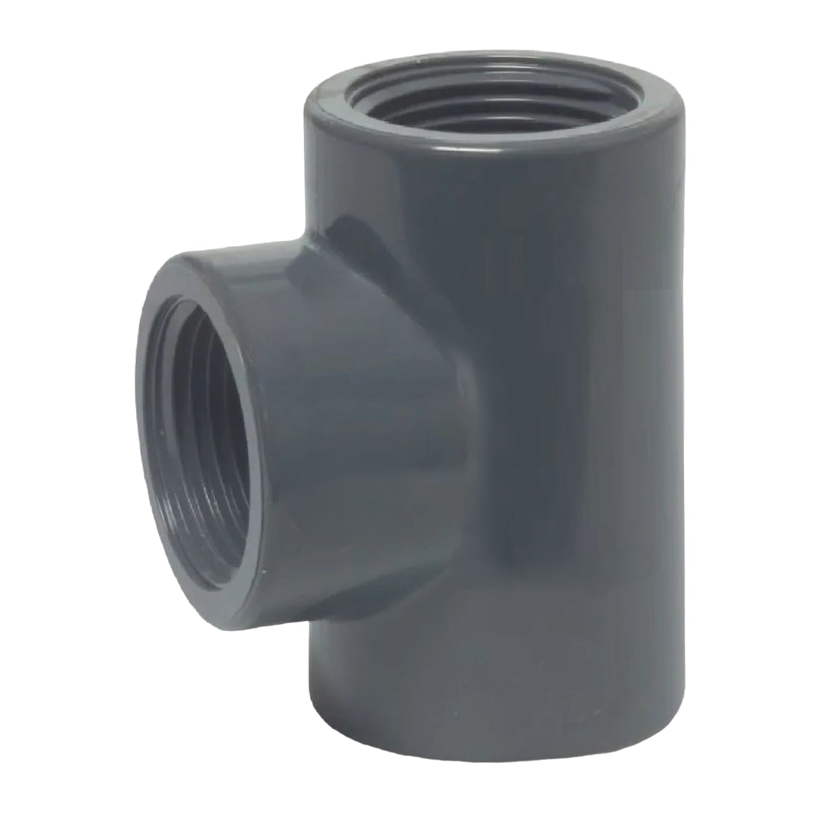 3/4" PVC Fitting T-Stück 90° 3-fach Innen Gewinde Verbinder - PN 10 bar