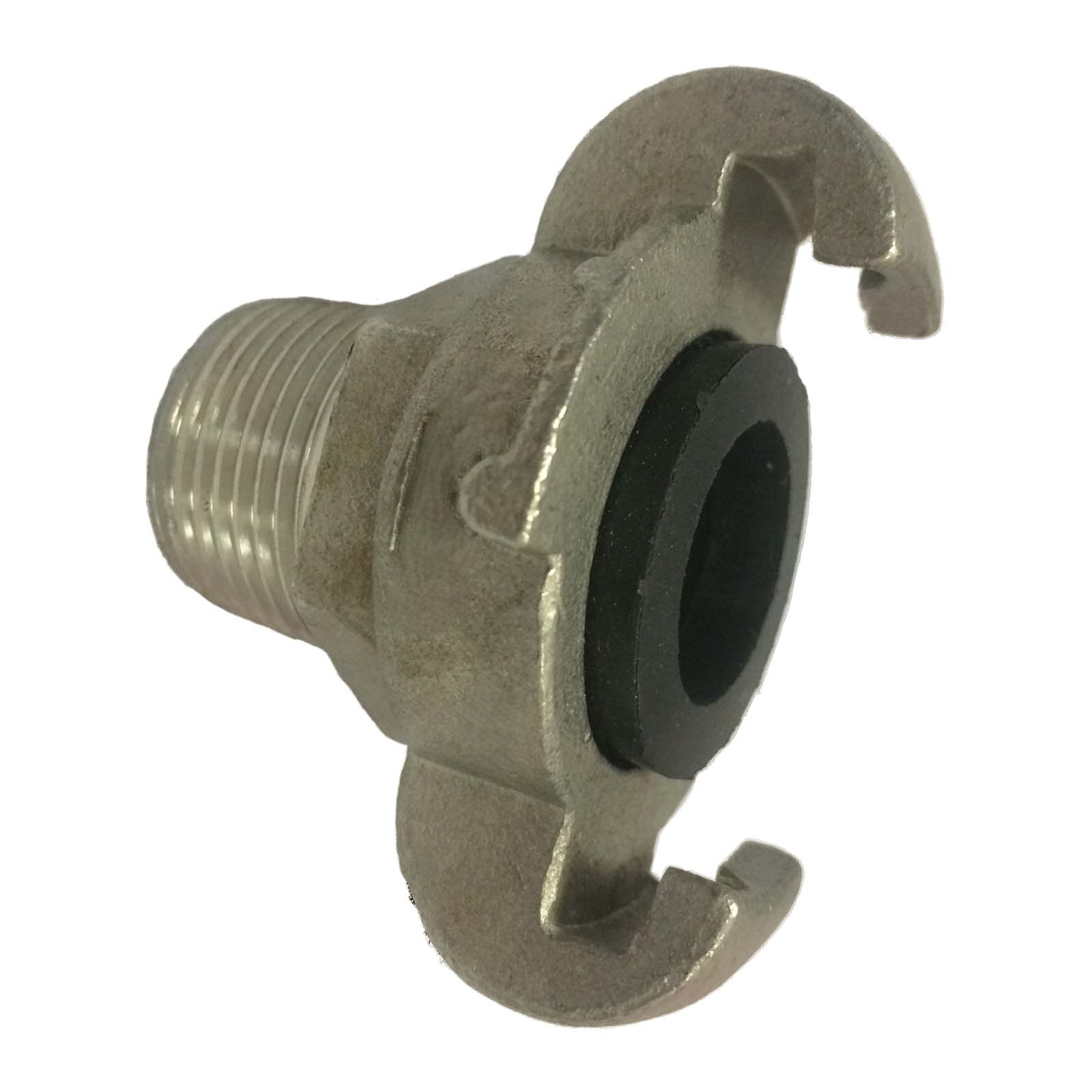 1" Klauen Kupplung Edelstahl AISI 304 European Type Abstand 42 mm Außengewinde AG - PN 10 bar