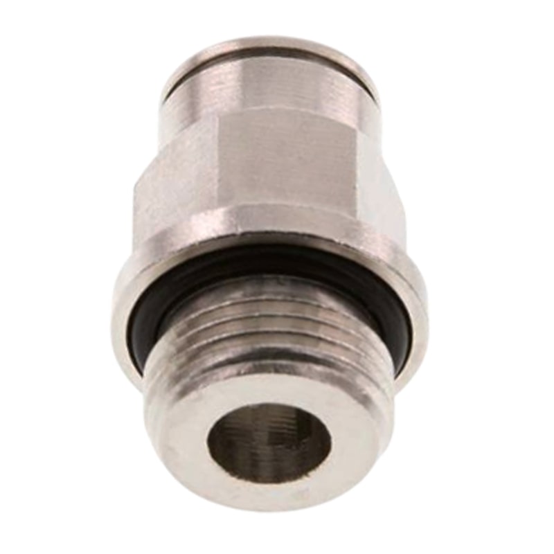 4 mm x 1/4" Pneumatik Schnell Steck Verbinder IQS MSV Messing Außengewinde zylindrisch - PN 16 bar