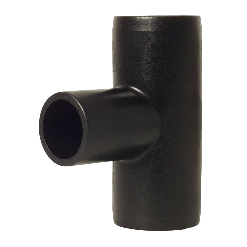 50 mm PE 100 Elektro Schweiß Fitting T-Stück 90° 2-fach Muffe x Stutzen SDR 11 DVGW 24 VAC schwarz