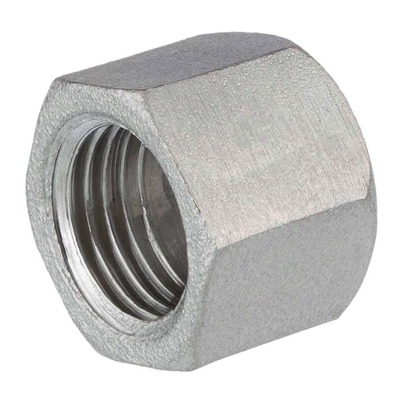 1/4" Edelstahl Fitting V4A AISI 316 Nr. 300 - Endkappe Sechskant Hexagon Innengewinde IG - PN 16 bar