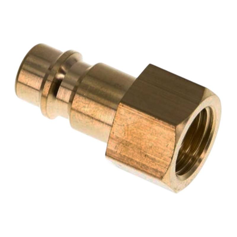 1/8" Druckluft Stecker Nippel Einsteck Anschluss Messing NW 7,2 mit Innengewinde IG - PN 35 bar