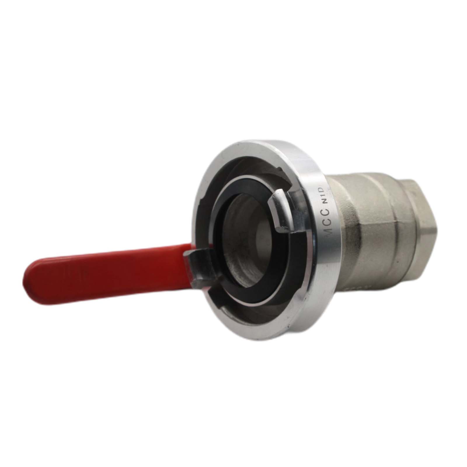 STORZ C DN 52 KA 66 Übergangsstück Adapter -> Kugelhahn IG 1 1/2" Zoll Messing Pumpen Anschluss