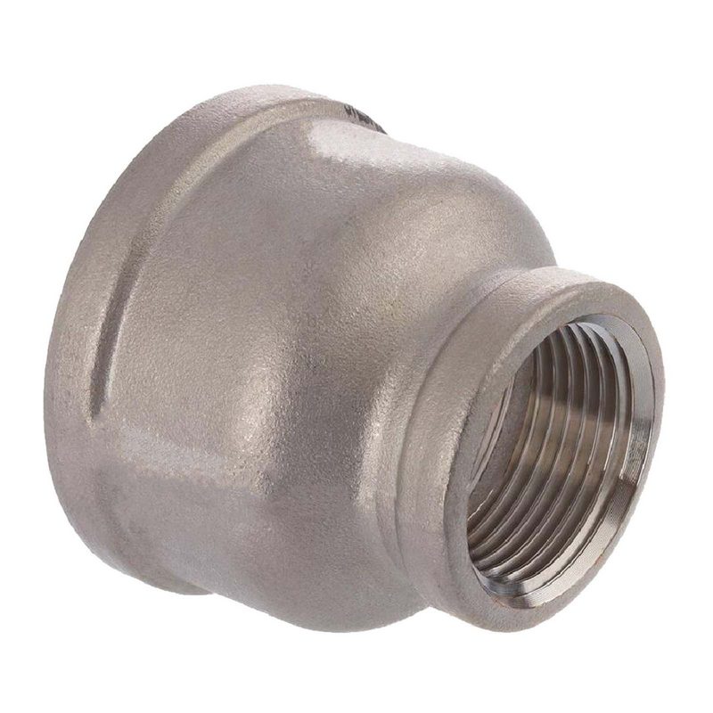 1/2" Edelstahl Fitting V4A AISI 316 Nr. 240 - Reduziermuffe Innen x Innengewinde IG - 1/2 "x 3/8" - PN 16 bar