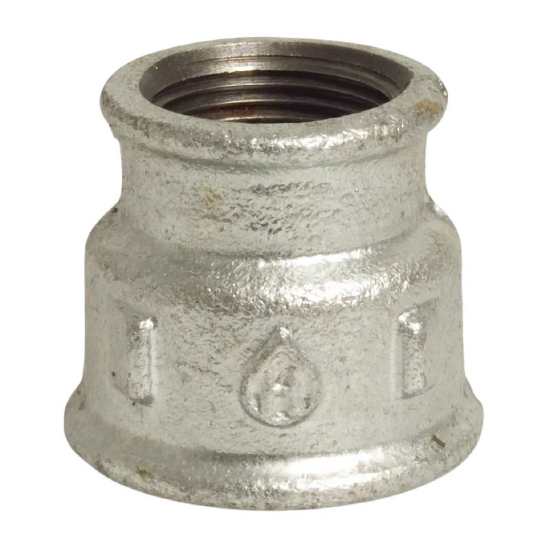 1/4" x 1/8" Gusseisen Temperguss Reduziermuffe Nr. 240 Innengewinde IG PN 25 bar