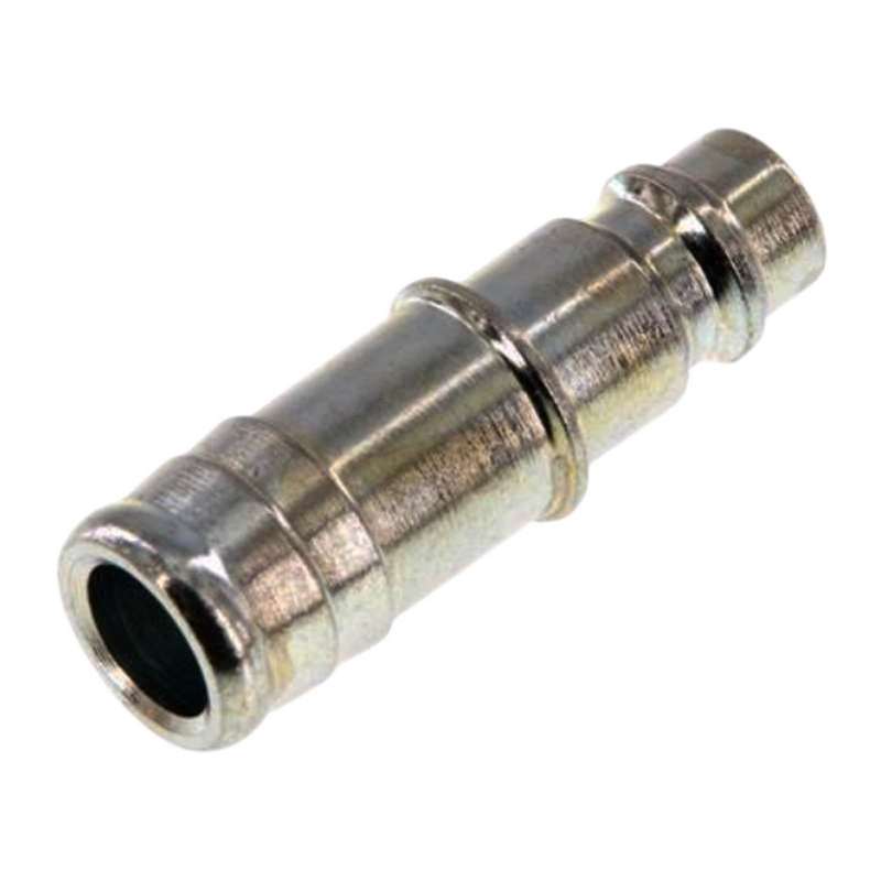 9 mm Druckluft Stecker Nippel Einsteck Schlauch Tülle Stahl verzinkt NW 7,2 LW - PN 35 bar