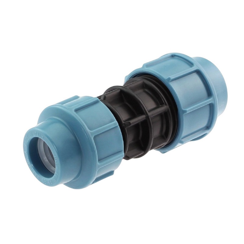 25 x 20 mm PE PP Fitting Klemm Verbinder reduziert Verschraubung Muffe Kupplung DVGW - Unidelta