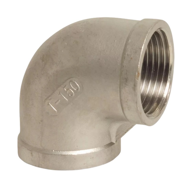 1" Edelstahl Fitting V4A AISI 316 Nr. 90 - Winkel 90° Innengewinde IG - PN 16 bar