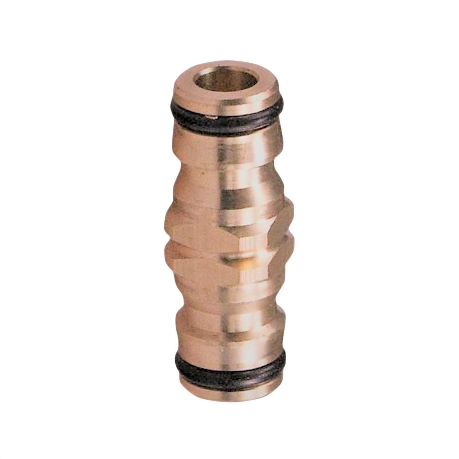 Schlauchverbinder Click-System Quick Connect Doppelstecker Messing (Gardena kompatibel)